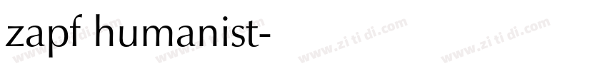 zapf humanist字体转换 zapf humanist字体转换